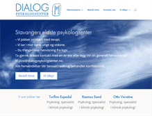 Tablet Screenshot of dialogpsykologsenter.no